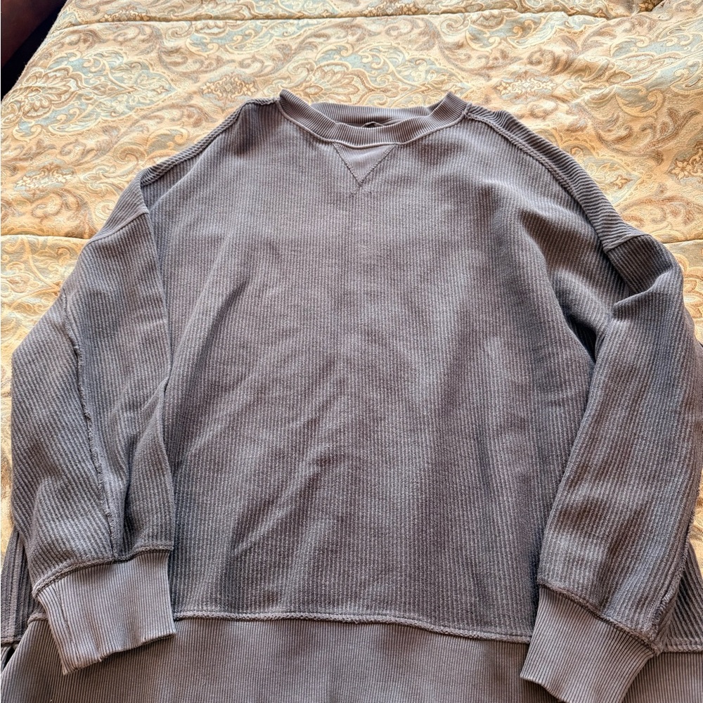 Aerie Gray Crewneck Sweatshirt